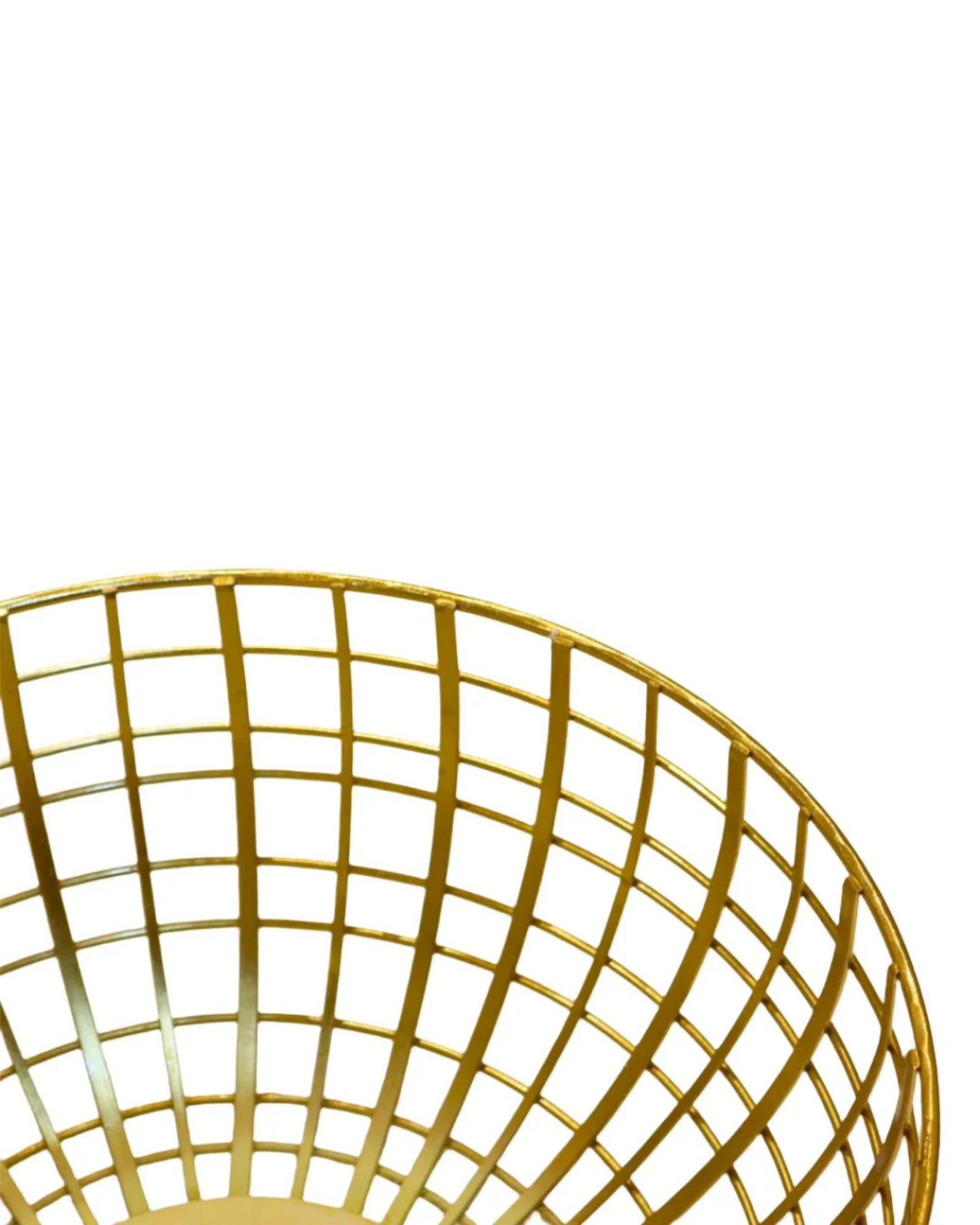 Modern Gold Wire Fruit Basket