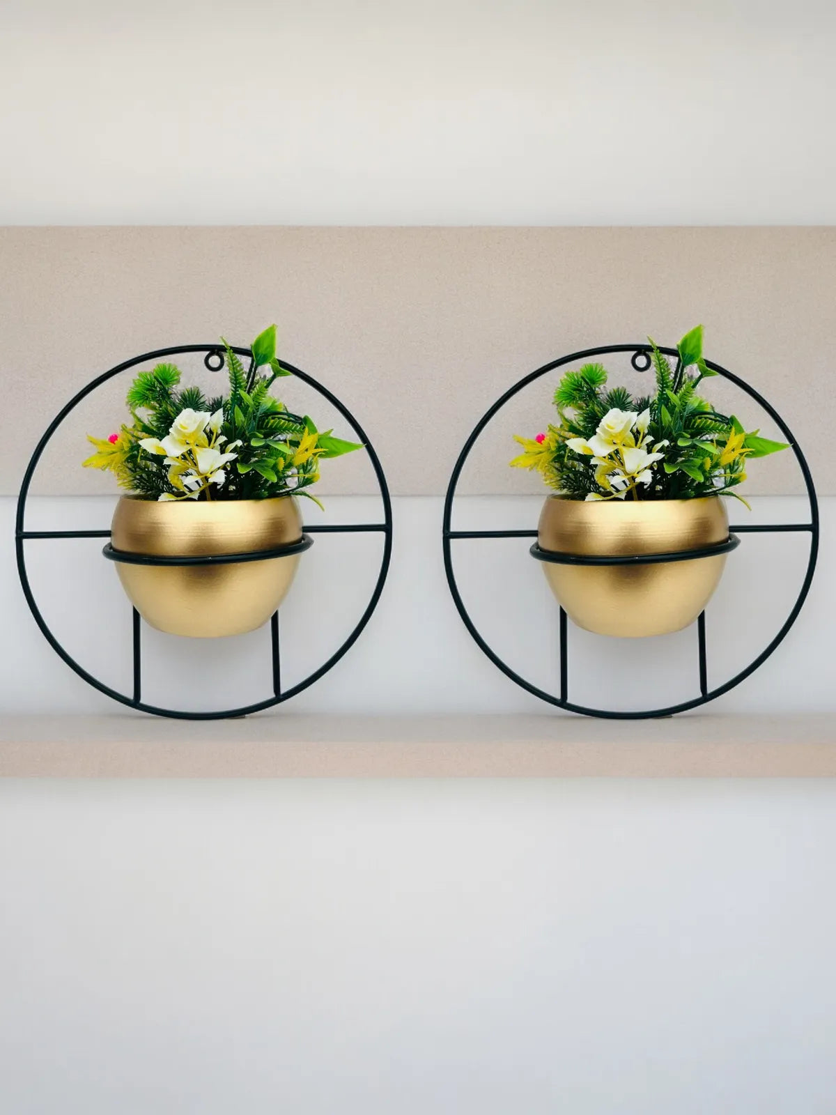 Wall-Mounted Metal Planter